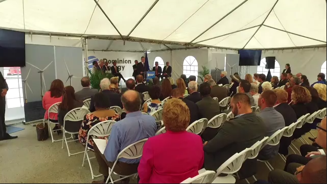 Dominion Energy Chairman Thomas F. Farrell II B-Roll footage from Coastal Virginia Offshore Wind Announcement 